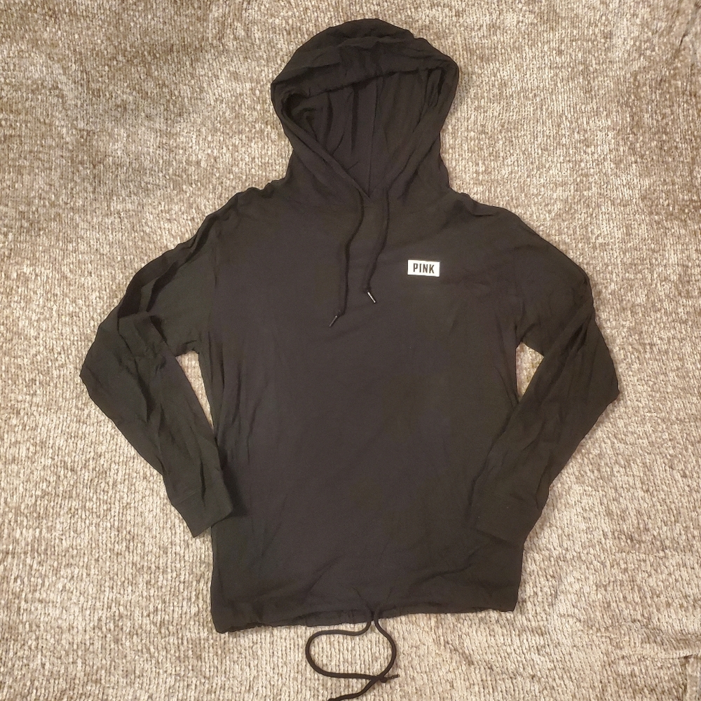 PINK Victoria's Secret Black Lightweight Hoodie